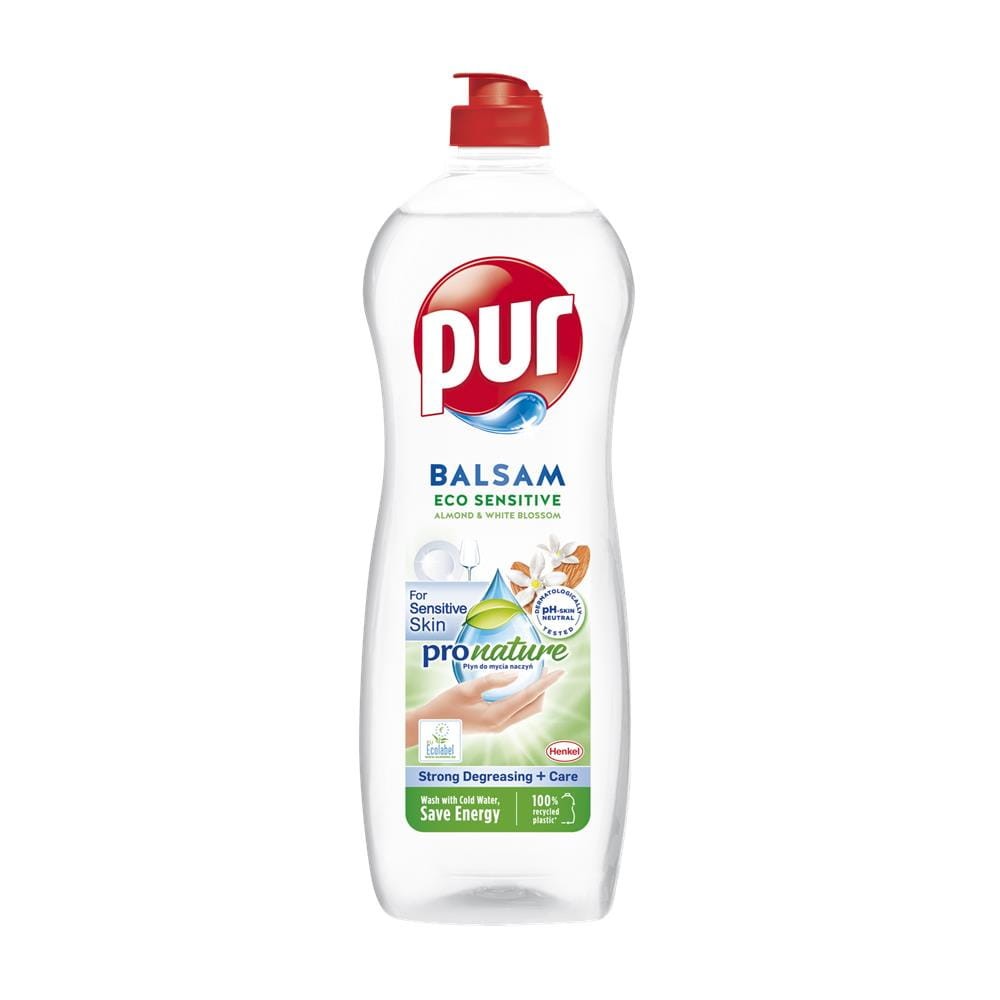 280369 PUR PŁYN DO NACZYŃ  750ML BALSAM ECO SENSITIVE ALMOND&amp;WHITE BLOSSOM ProNature 9000101553543