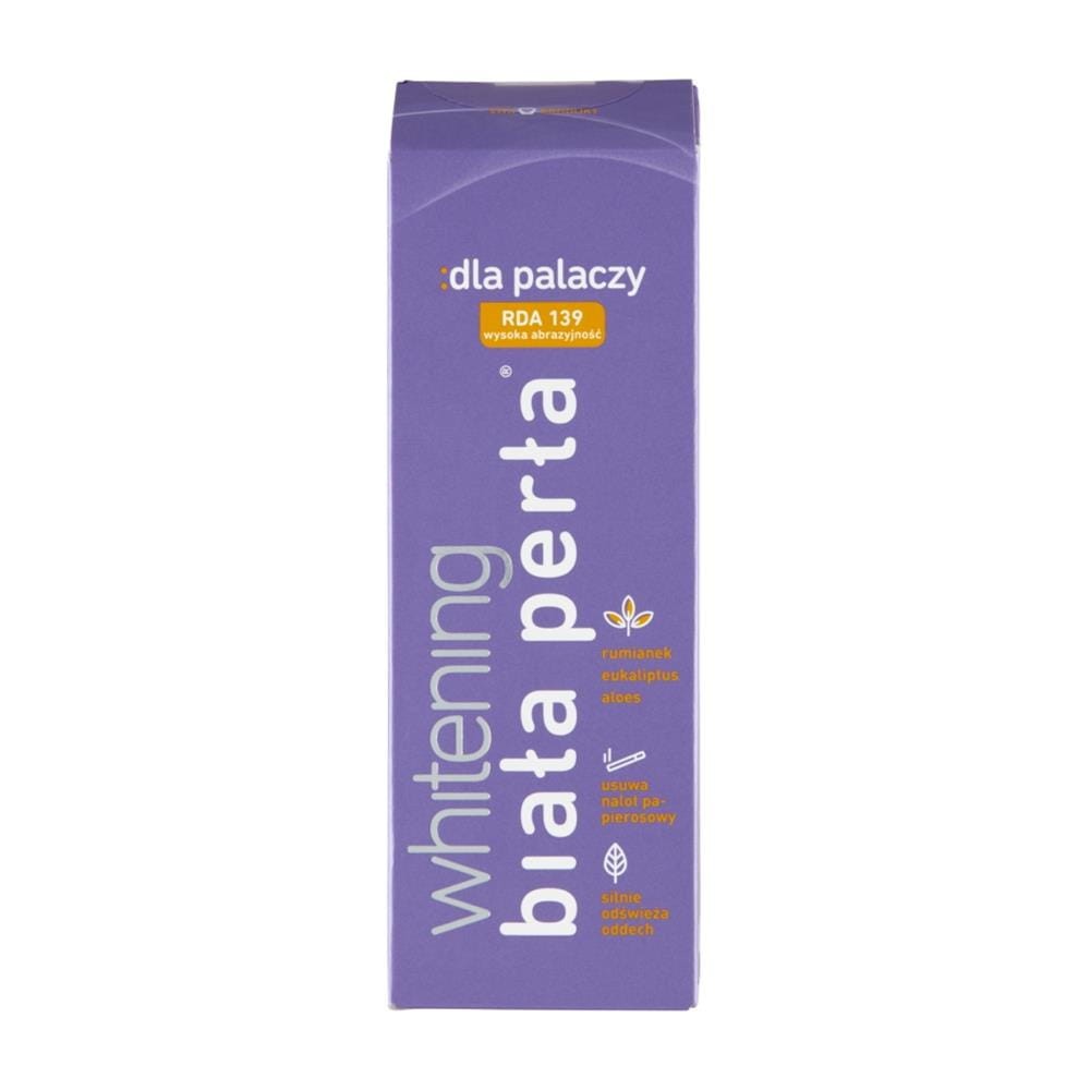 282675 BIAŁA PERŁA PASTA DO ZĘBÓW 75ML WHITENING DLA PALACZY 8588003659644
