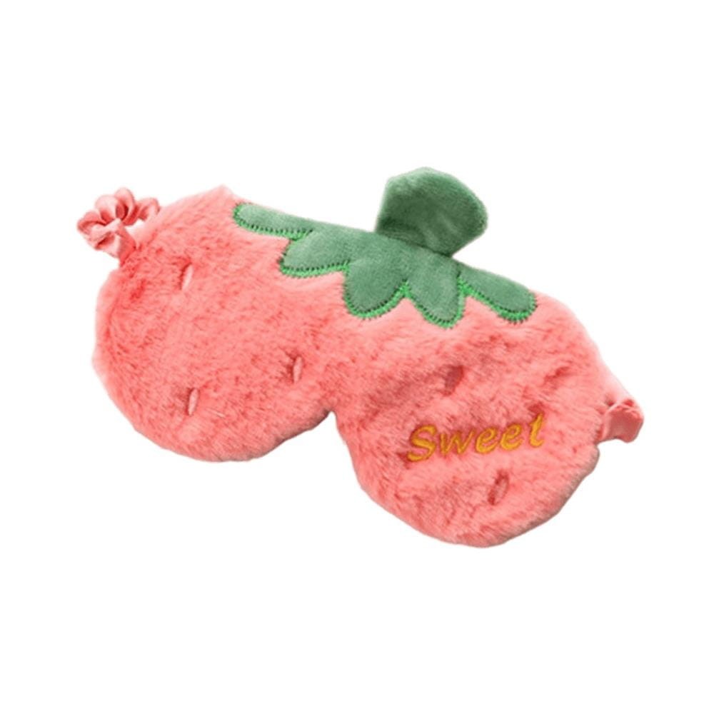 285550 MASKA DO SPANIA FUTRZANA TRUSKAWKA CIEMNY RÓŻ SWEET OPK03 5903678540562