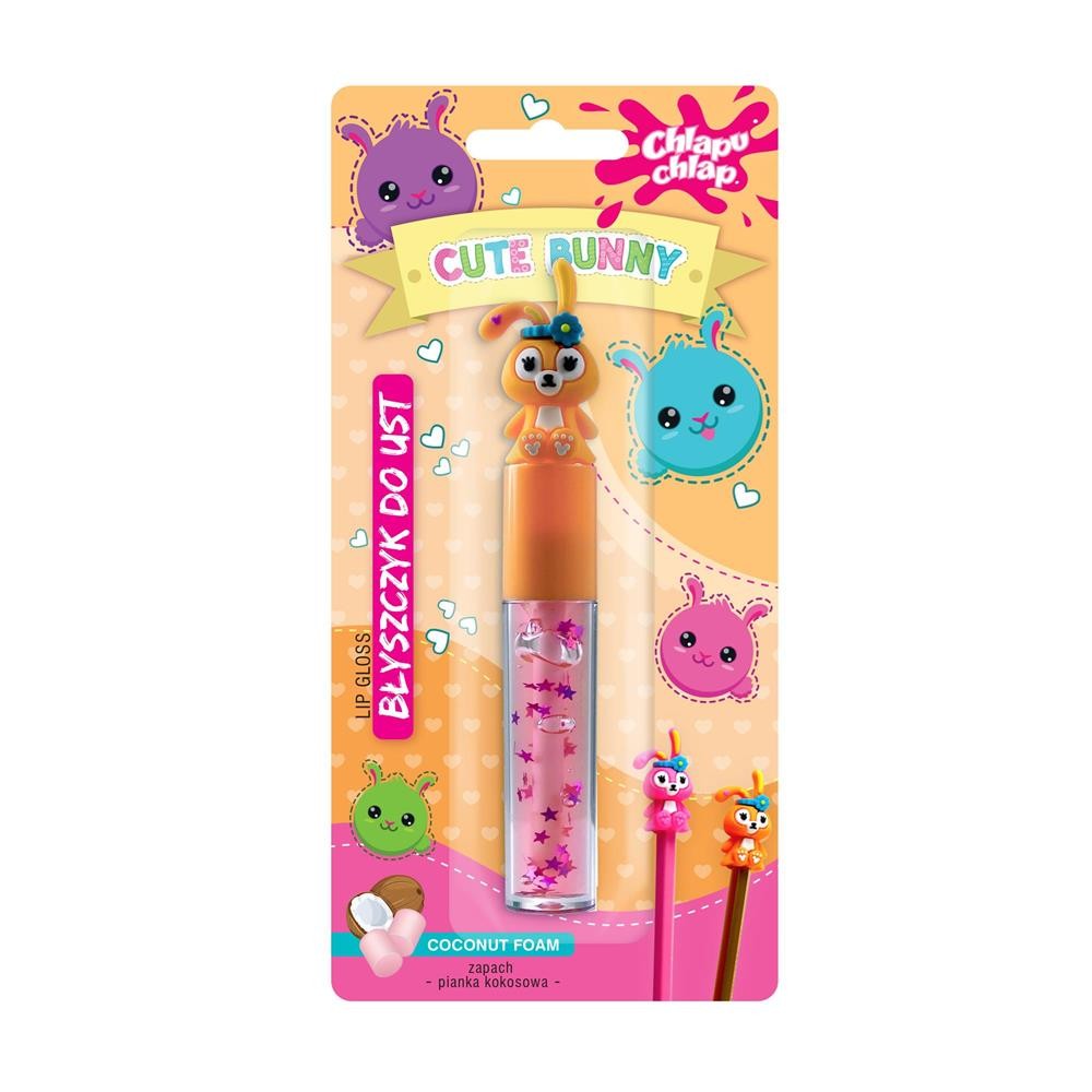 286665 CHLAPU CHLAP BŁYSZCZYK DO UST CUTE BUNNY PIANKA KOKOSOWA 5901571012506