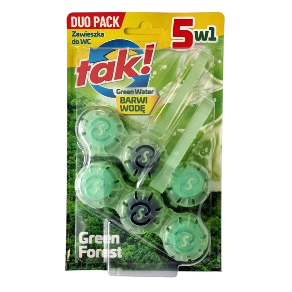 287160 TAK KULKI DO WC 3D GREEN WATER 40GX2 GREEN FOREST 5902768979077