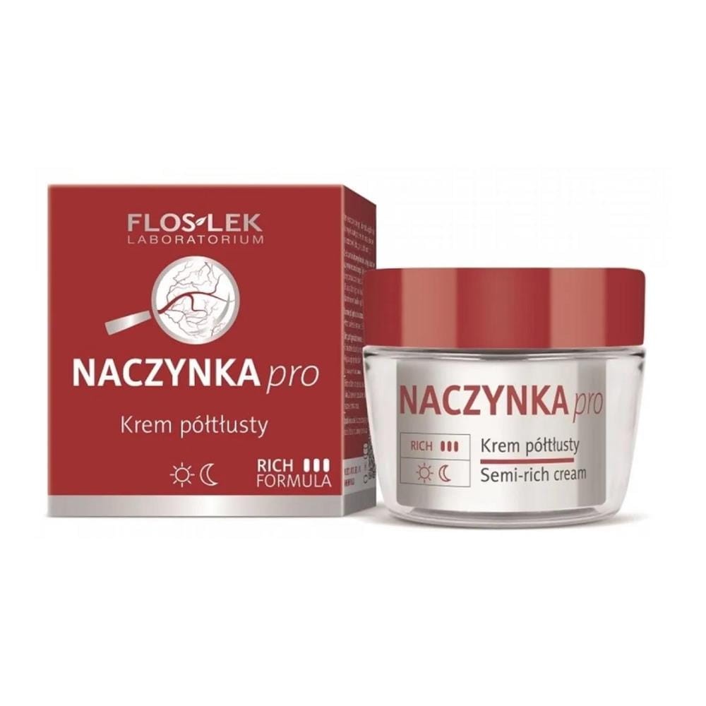 107875 FLOS-LEK NACZYNKA PRO KREM DO TWARZY 50ML PÓŁTŁUSTY 5905043001265