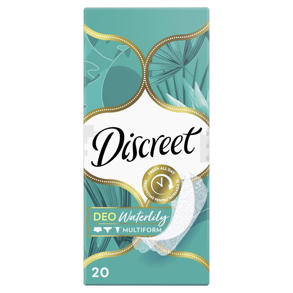 239448 DISCREET WKŁADKI HIGIENICZNE DEO WATERLILY 20 SZT. 4015400107835