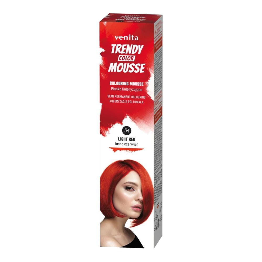 157666 VENITA TRENDY COLOR PIANKA KOLORYZUJĄCA 34 JASNA CZERWIEŃ 5902101511865