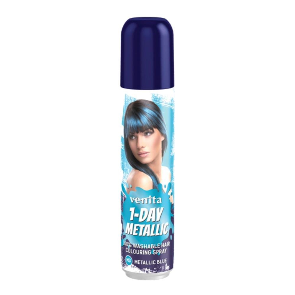 206702 VENITA 1-DAY COLOR SPRAY METALLIC 50ML M3 BLUE. KOLOR NIEBIESKA. 5902101518147