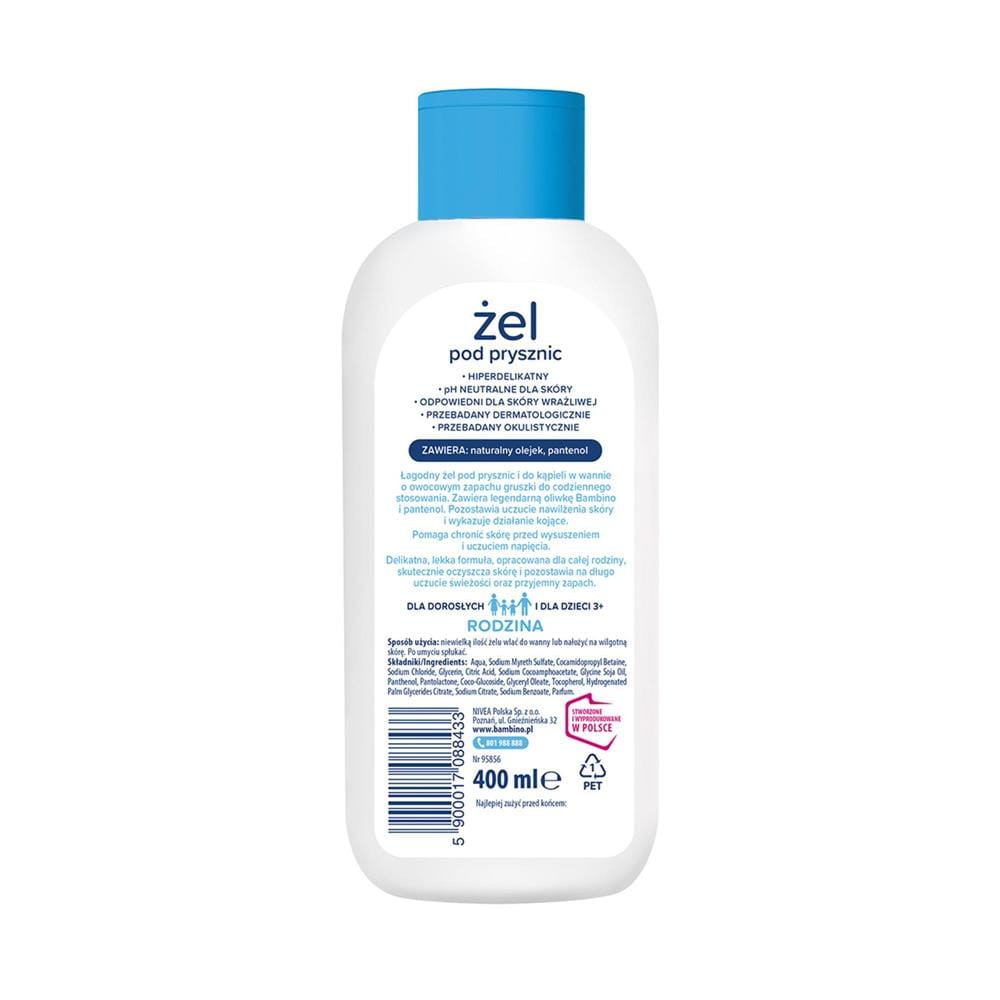 277317 BAMBINO RODZINA ŻEL POD PRYSZNIC  400ML GRUSZKA 95856 5900017088433