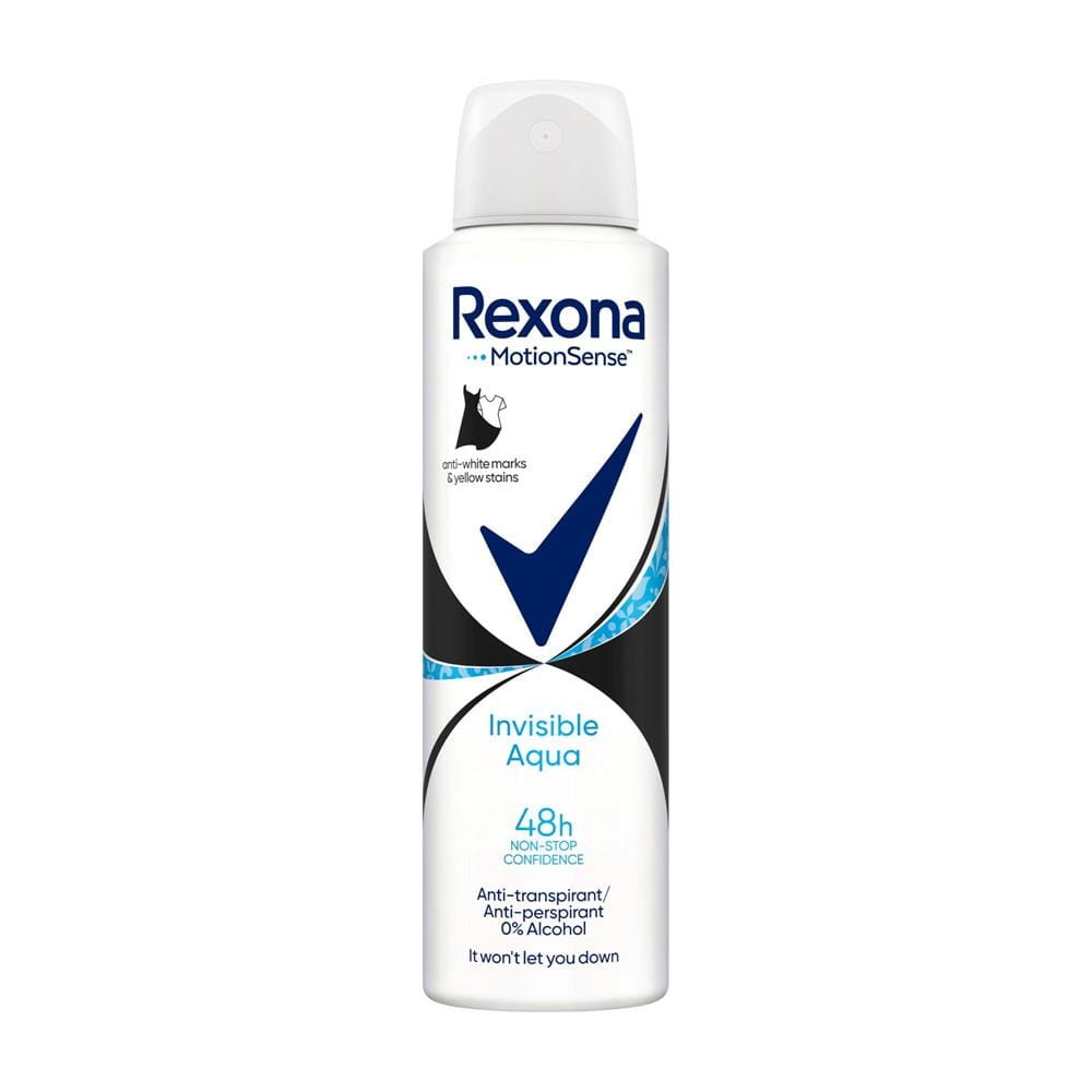 192188 REXONA DEZODORANT WOMEN SPRAY 150ML INVISIBLE AQUA 8712561844482
