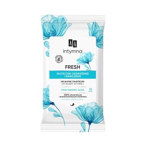282116 AA CHUSTECZKI DO HIGIENY INTYMNEJ 15 SZT. FRESH SKUTECZNE ODŚWIEŻENIE I NAWILŻENIE 5900116087030