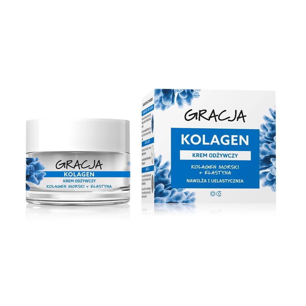 156377 GRACJA KREM DO TWARZY 50ML KOLAGEN ODŻYWCZY NAWILŻA I UELASTYCZNIA 5900793000919