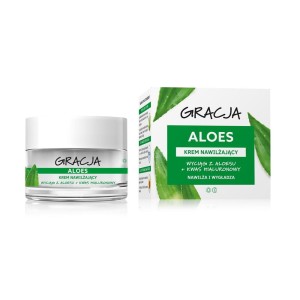 GRACJA KREM DO TWARZY 50ML ALOES NAWILŻAJĄCY NAWILŻA I WYGŁADZA