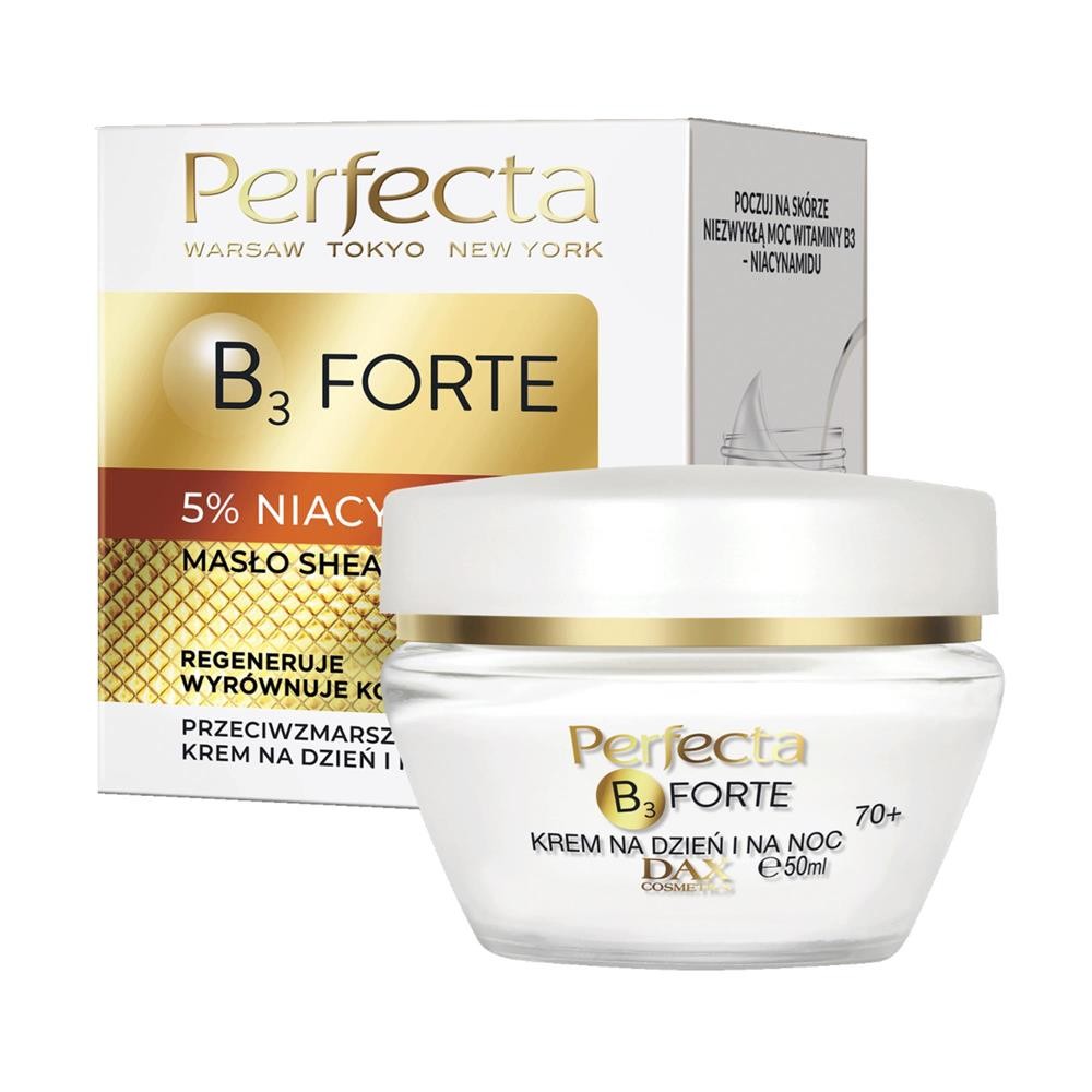 289473 DAX PERFECTA B3 FORTE 70+ KREM DO TWARZY 50ML REGENERUJE WYRÓWNUJE KOLORYT 5900525069733