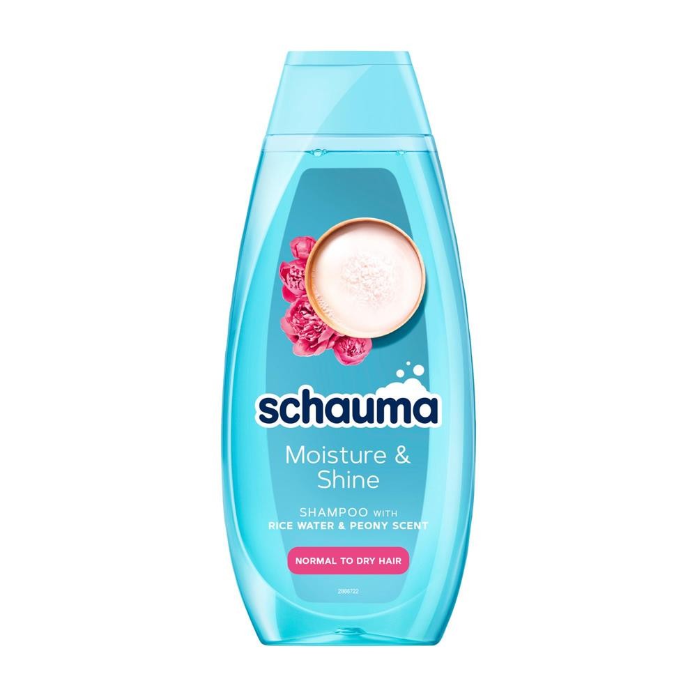 280872 SCHAUMA SZAMPON DO WŁOSÓW WOMEN 400ML MOISTURE&amp;SHINE RICE WATER&amp;PEONY 9000101704976