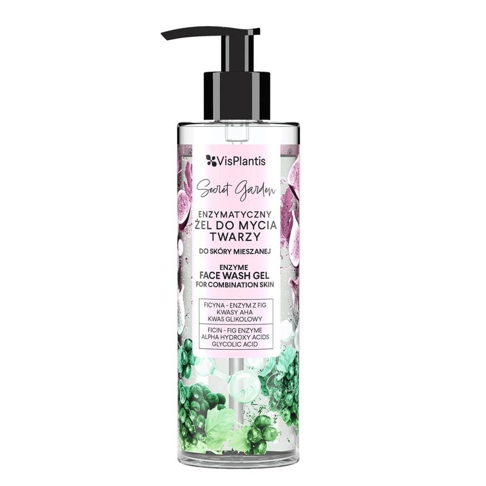 289517 VIS PLANTIS SECRET GARDEN ŻEL DO MYCIA TWARZY 200ML ENZYMATYCZNY SKÓRA MIESZANA 5907618137157