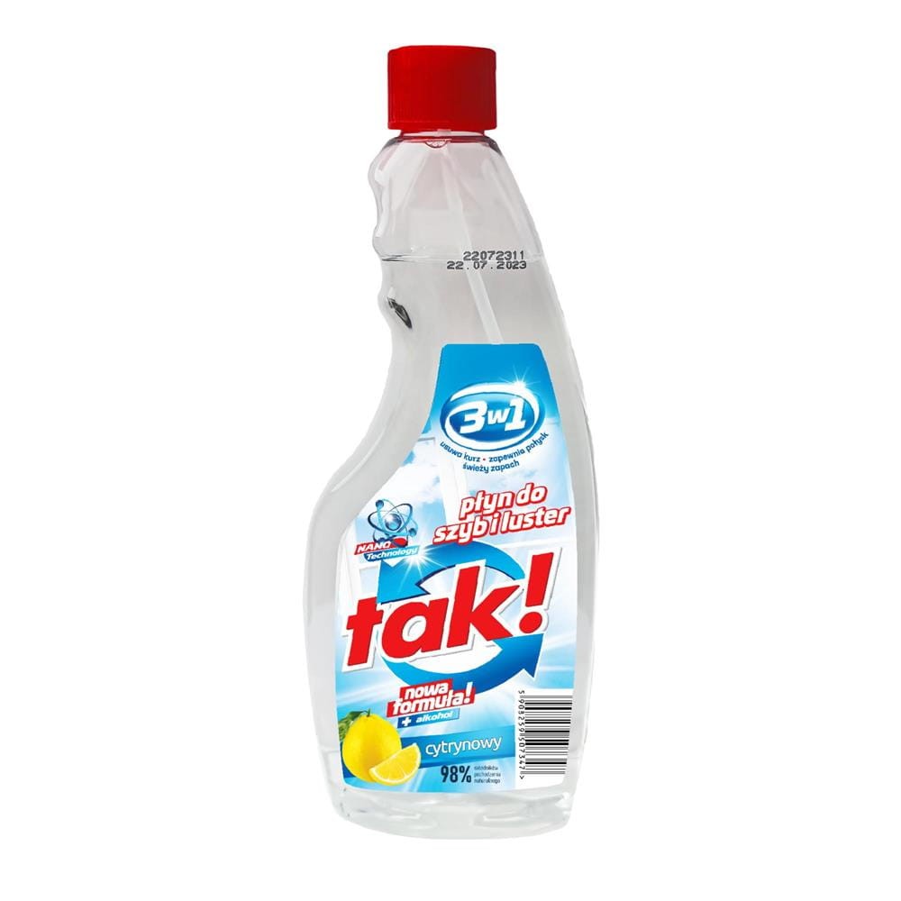 288971 TAK PŁYN DO SZYB ZAPAS 500ML LEMON 5908259507347