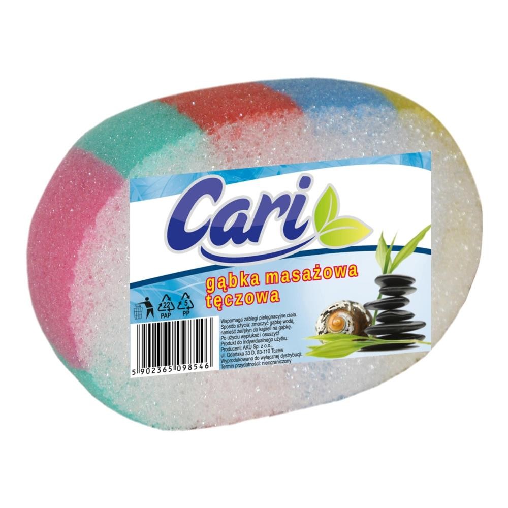 180492 CARI GĄBKA DO KĄPIELI I MASAŻU TĘCZOWA 5902365098546