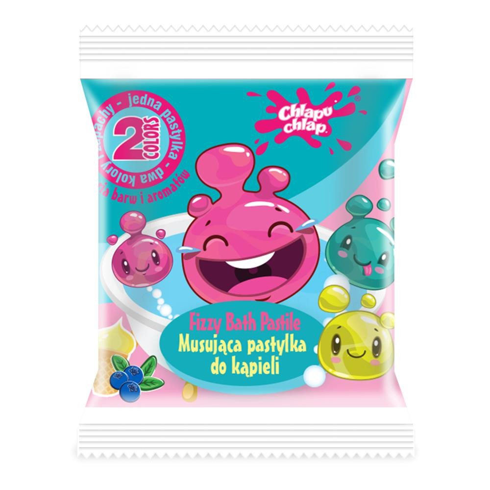 283628 CHLAPU CHLAP PASTYLKI DO KĄPIELI MUSUJĄCE DWUKOLOROWE JAGODA/LODY WANILIOWE 5901571012230