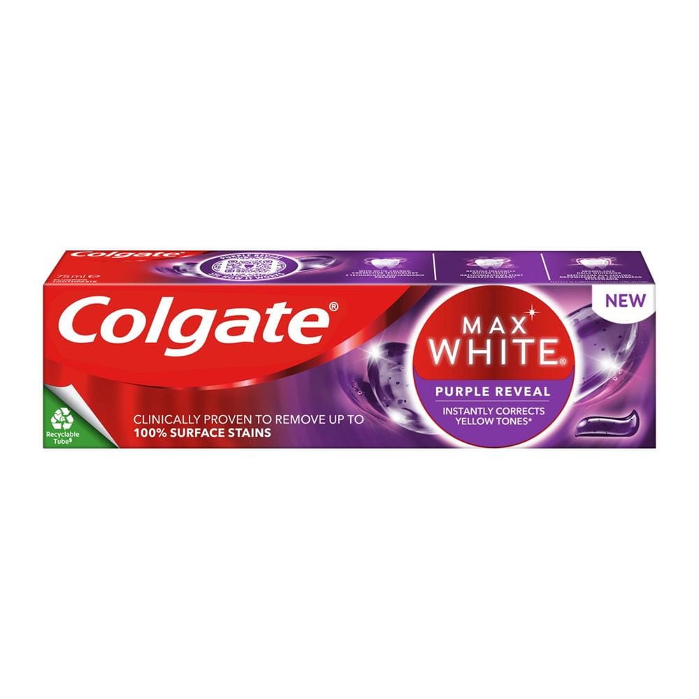 281879 COLGATE PASTA DO ZĘBÓW  75ML MAX WHITE PURPLE REVEAL 8718951540033