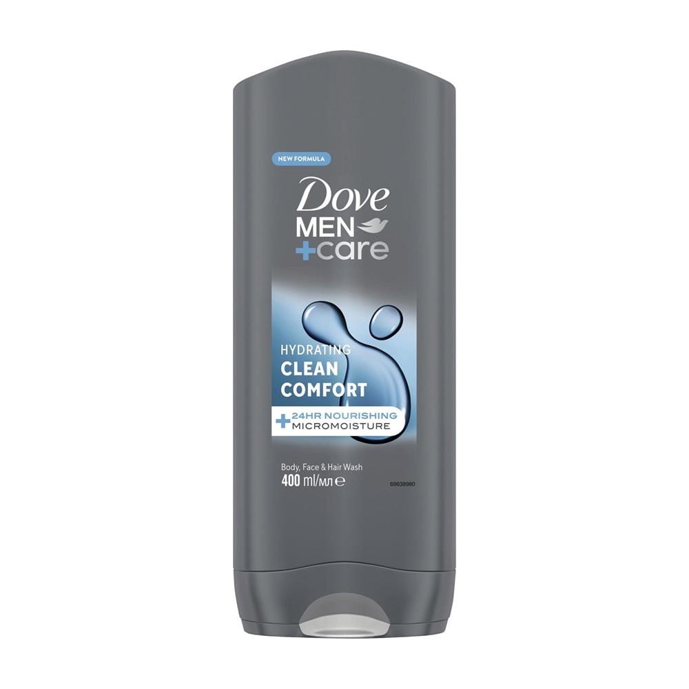 284262 DOVE ŻEL POD PRYSZNIC MEN 400ML HYDRATING CLEAN COMFORT 8720181313448