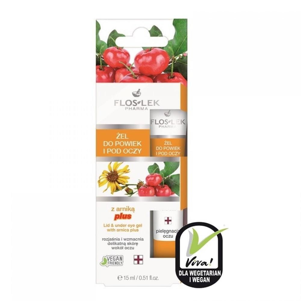 228778 FLOS-LEK PIELĘGNACJA OCZU ŻEL POD OCZY 15ML ARNIKA PLUS 5905043007496