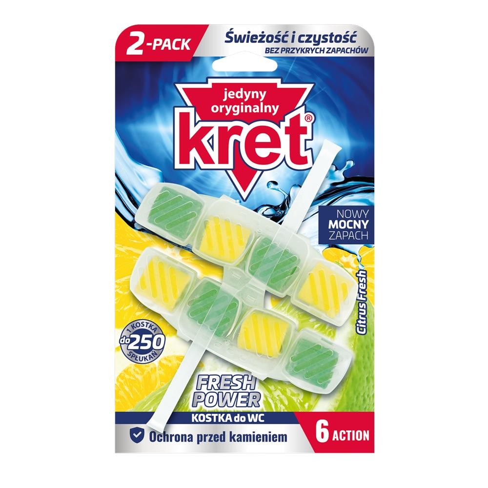 249302 KRET KOSZYK DO WC 40GX2 FRESH POWER CITRUS FRESH 5900931029215