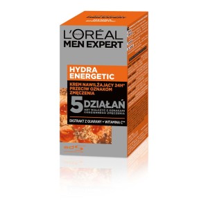 30367 MEN EXPERT HYDRA ENERGETIC KREM DO TWARZY 50ML NAWILŻAJĄCY 24H PRZECIW OZNAKOM ZMĘCZENIA 3600520297415