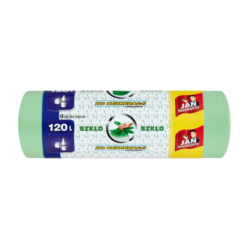 176853 JAN NIEZBĘDNY WORKI DO SEGREGACJI ŚMIECI 120L (10) ZIELONE 5900536282473