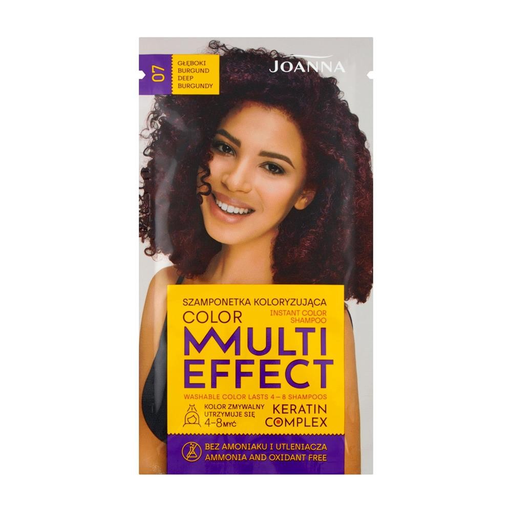 201583 JOANNA MULTI COLOR SZAMPON KOLORYZUJĄCY SASZETKA 07 GŁĘBOKI BURGUND 5607 5901018015176