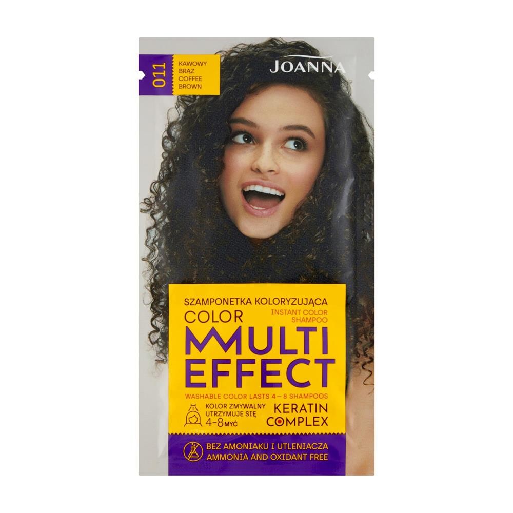 201587 JOANNA MULTI COLOR SZAMPON KOLORYZUJĄCY SASZETKA 11 KAWOWY BRĄZ 5611 5901018015213