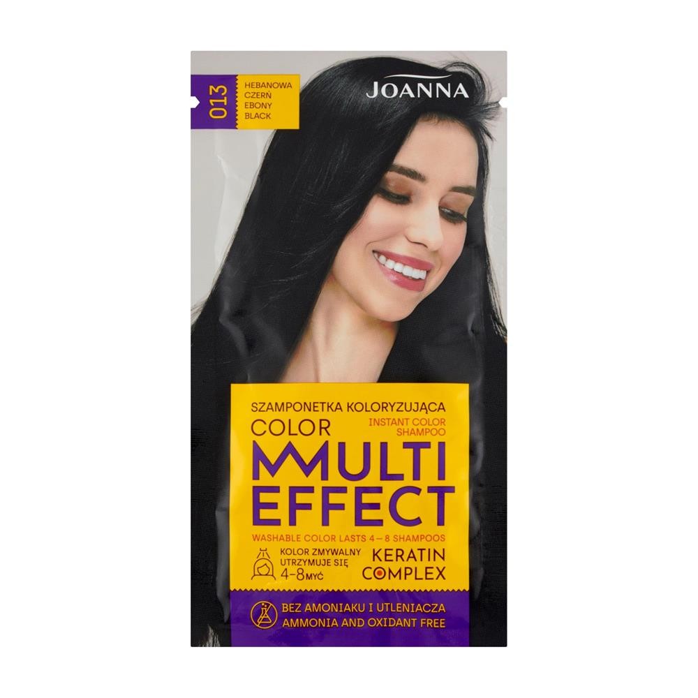 201589 JOANNA MULTI COLOR SZAMPON KOLORYZUJĄCY SASZETKA 13 HEBANOWA CZERŃ 5613 5901018015237