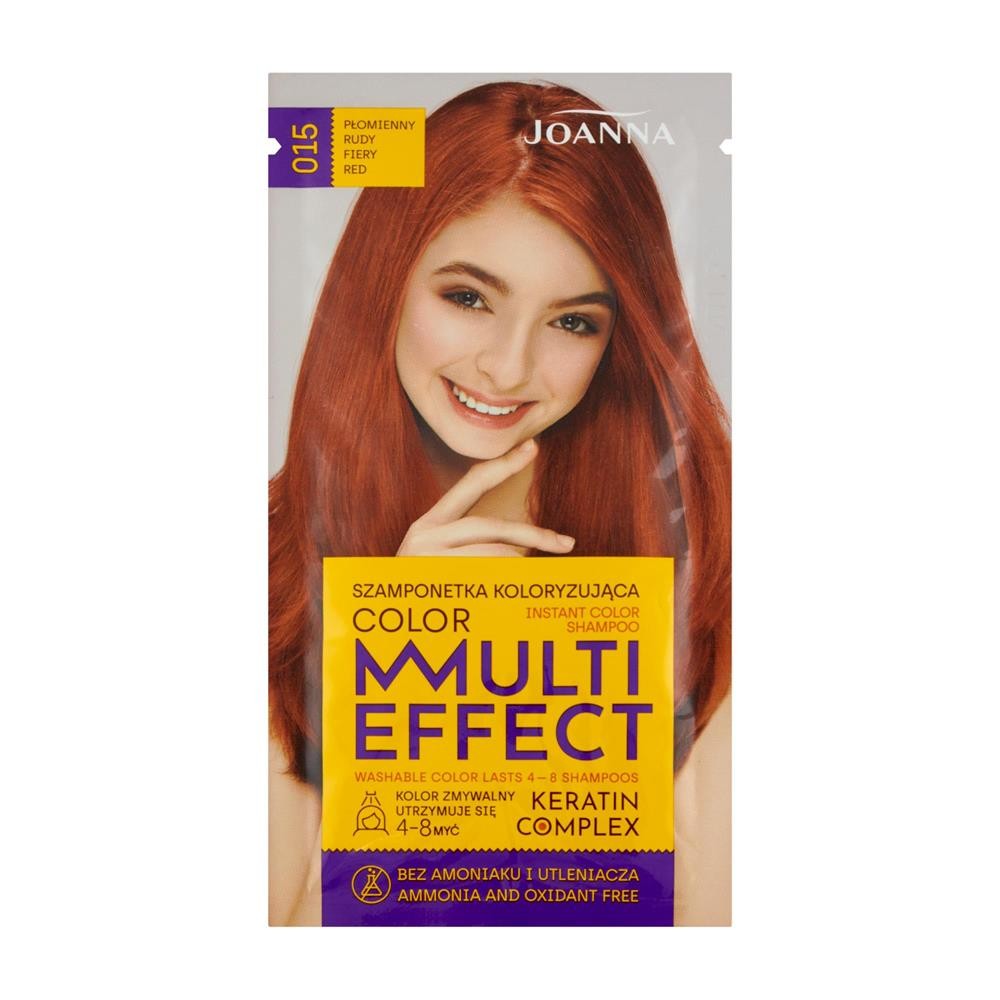 201591 JOANNA MULTI COLOR SZAMPON KOLORYZUJĄCY SASZETKA 15 PŁOMIENNY RUDY 5615 5901018015251