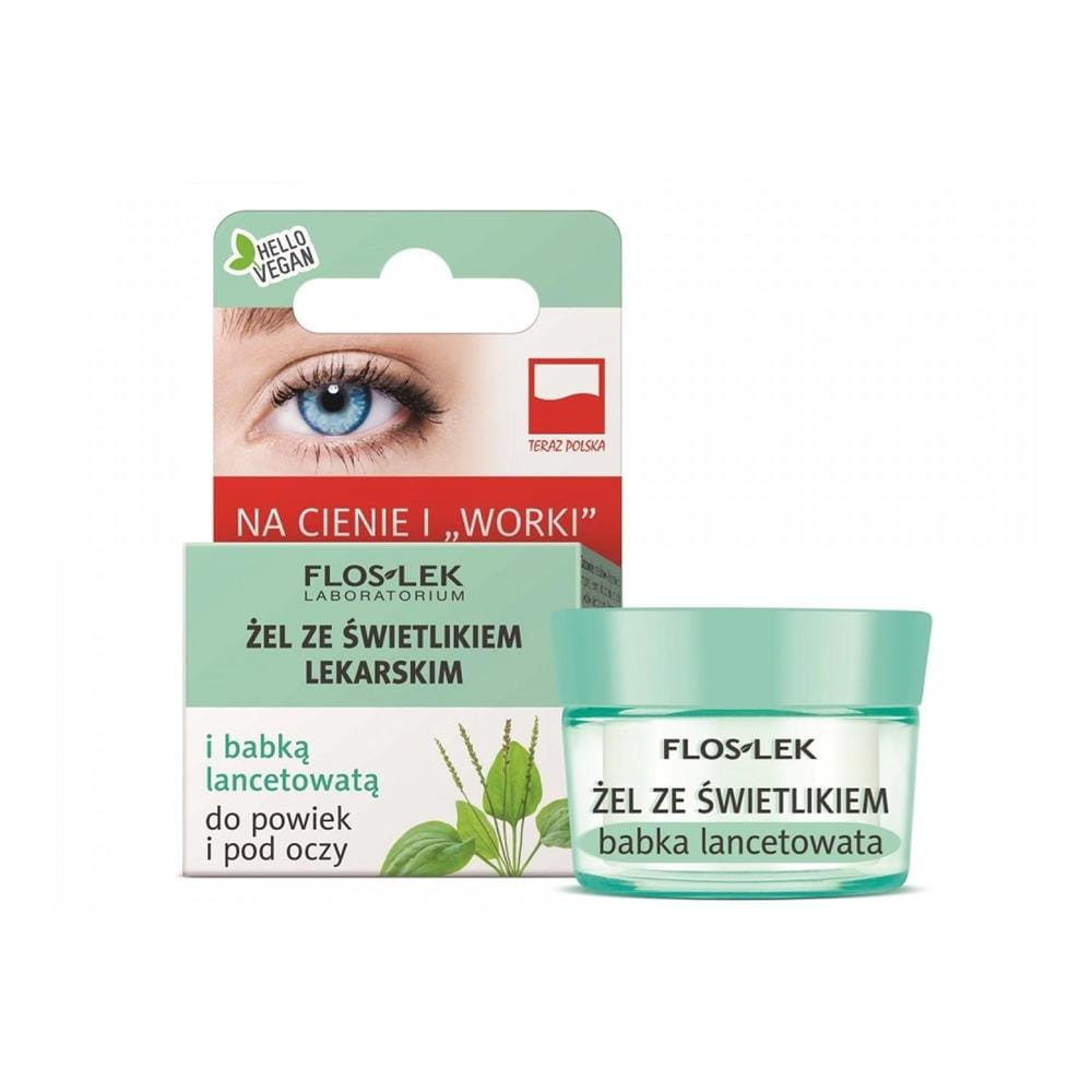 107903 FLOS-LEK ŻEL POD OCZY 10G ŚWIETLIK LEKARSKI I BABKA LANCETOWATA 5905043000077