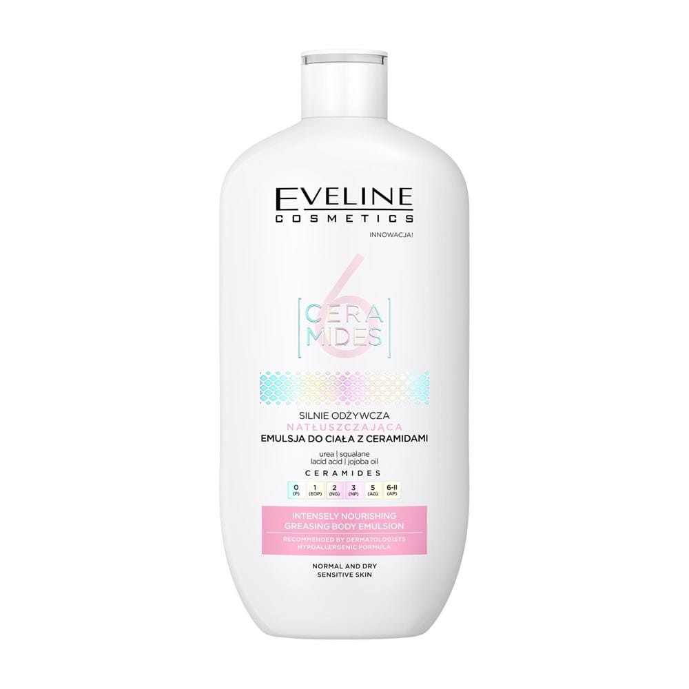 284577 EVELINE 6 CERAMIDES EMULSJA DO CIAŁA 350ML SILNIE ODŻYWCZA NATŁUSZCZAJĄCA 5903416047605