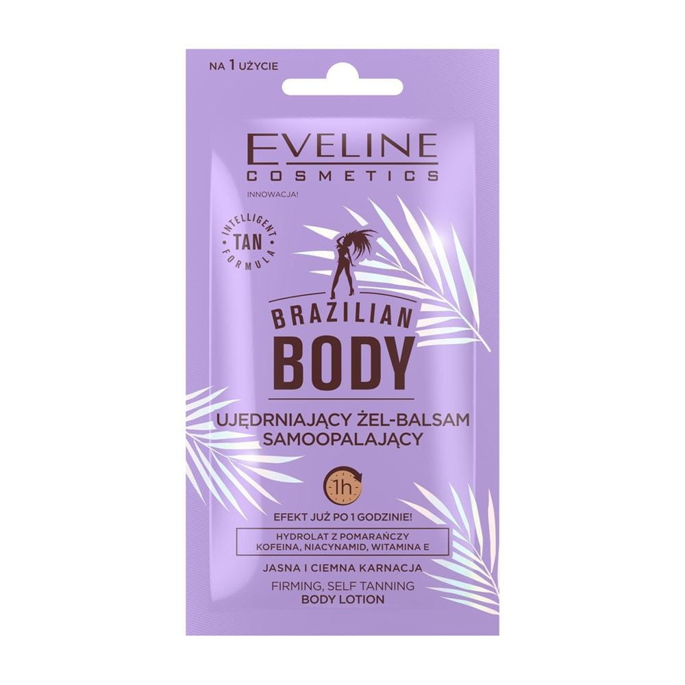 284590 EVELINE BRAZILIAN BODY ŻEL-BALSAM SAMOOPALAJĄCY DO CIAŁA  12ML UJĘDRNIAJĄCY JASNA I CIEMNA KARNACJA 5903416053477