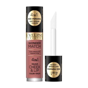 EVELINE RÓŻ I POMADKA W PŁYNIE WONDER MATCH 4IN1 VELOUR CHEEK&LIP 05