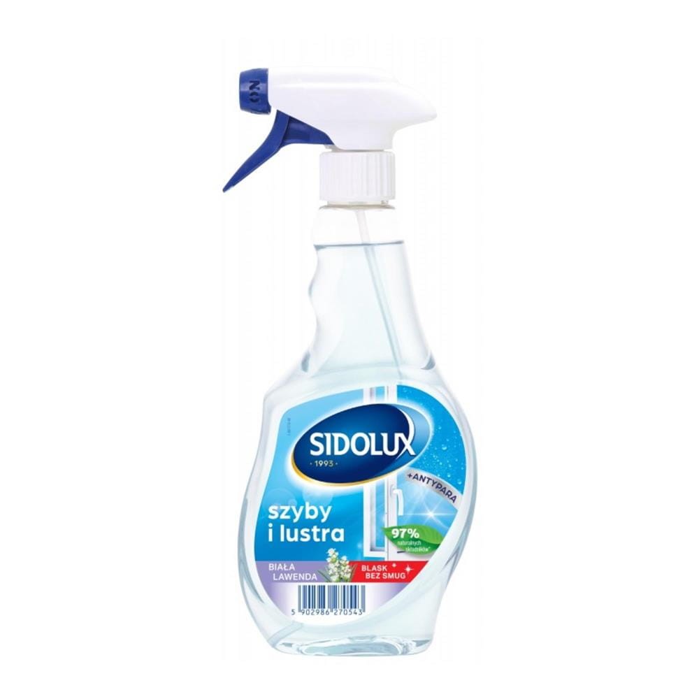 283124 SIDOLUX CRYSTAL PŁYN DO SZYB DOZOWNIK 500ML ANTYPARA BIAŁA LAWENDA 5902986270543