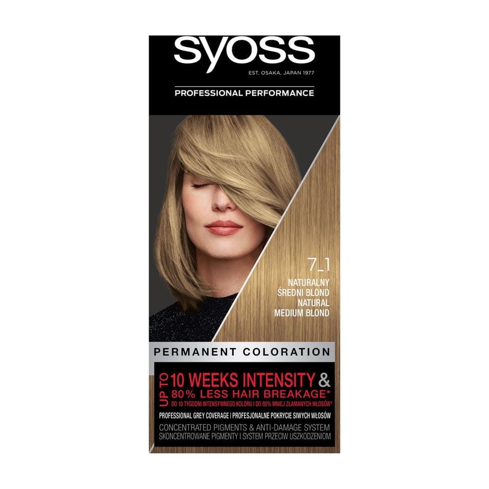282416 SYOSS FARBA KOL 7-1 NATURALNY ŚREDNI BLOND/NATURAL MEDIUM BLOND 9000101713619
