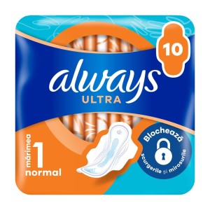 239374 ALWAYS PODPASKI ULTRA 10 SZT. NORMAL PLUS 5997253515991