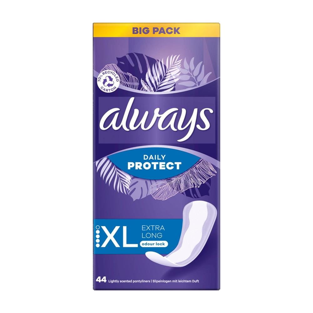 239387 ALWAYS WKŁADKI HIGIENICZNE LONG PLUS 44 SZT. 4015400563846