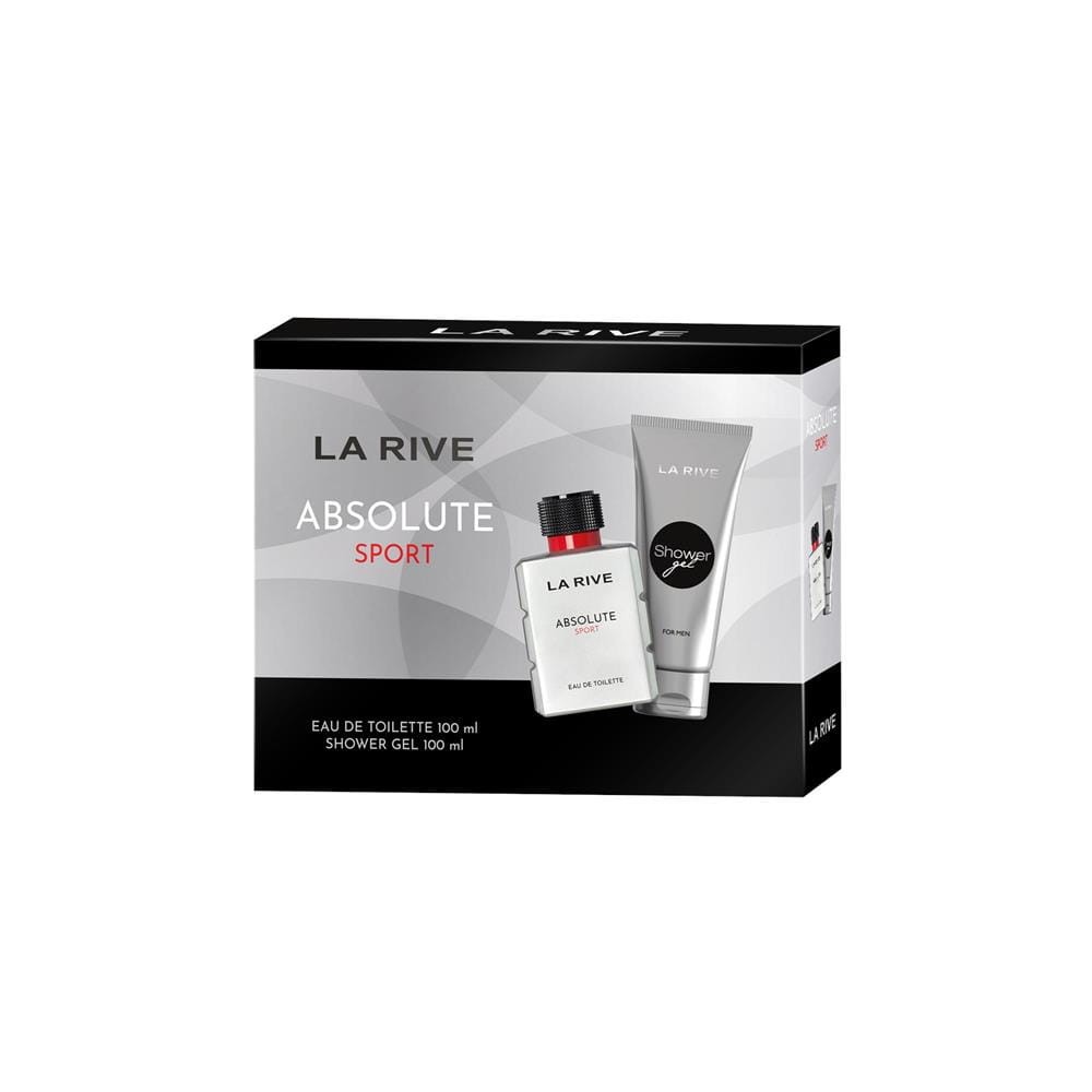 288665 LA'RIVE MEN KOMPLET WODA TOALETOWA 100ML +ŻEL POD PRYSZNIC 100ML ABSOLUTE SPORT 5903719642873