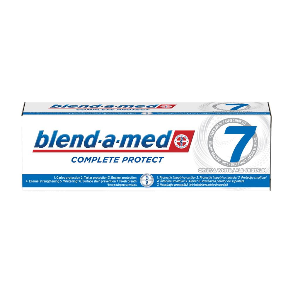 275013 BLEND-A-MED PASTA DO ZĘBÓW  75ML COMPLETE PROTECT 7 CRYSTAL WHITE 8006540390917