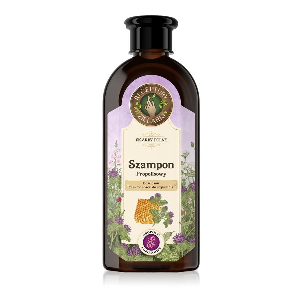 288615 RECEPTURY ZIEL SZAMPON DO WŁOSÓW 400ML PROPOLISOWY PROPOLIS ŁOPIANOWY ZE SKŁONNOŚCIĄ DO WYPADANIA 5903794194540