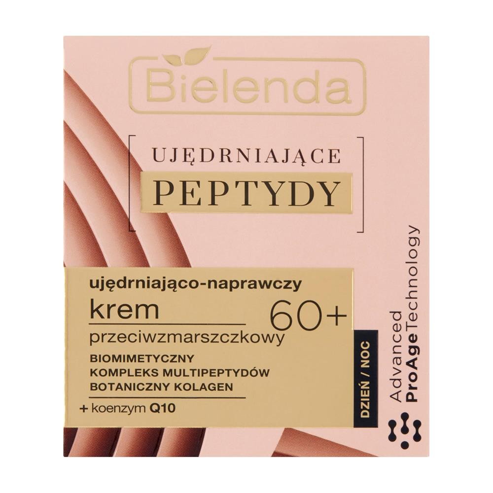 281389 BIELENDA UJĘDRNIAJĄCE PEPTYDY 60+ KREM DO TWARZY 50ML UJĘDRNIAJĄCO-NAPRAWCZY 5902169051730