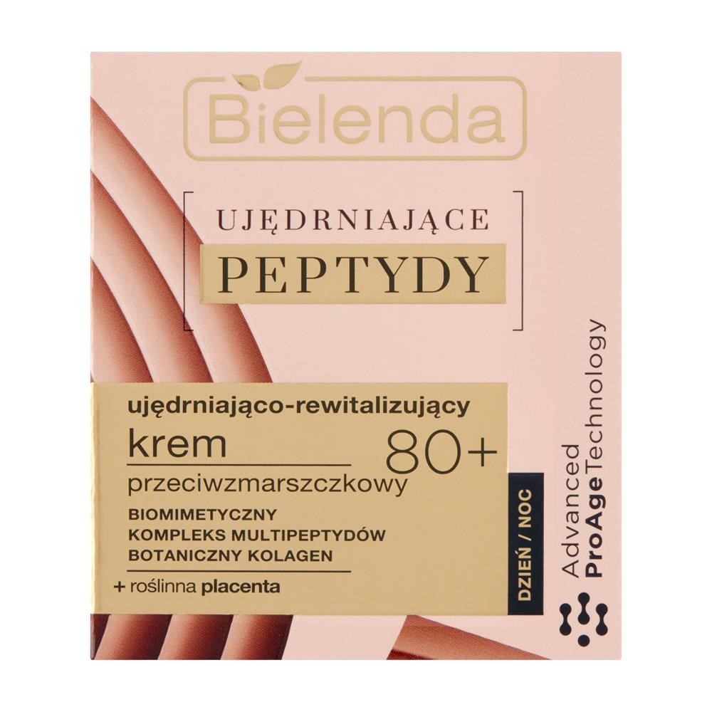 281391 BIELENDA UJĘDRNIAJĄCE PEPTYDY 80+ KREM DO TWARZY 50ML UJĘDRNIAJĄCO-REWITALIZUJĄCY 5902169051754