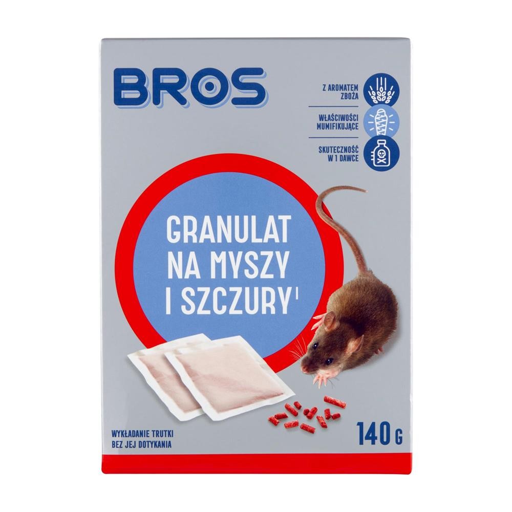 256421 BROS GRANULAT NA MYSZY I SZCZURY 140G 5904517208261