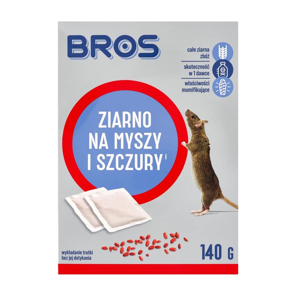 255870 BROS ZIARNO NA MYSZY I SZCZURY 140G 5904517208223