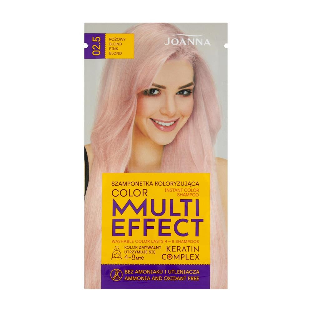280491 JOANNA MULTI EFFEKT COLOR SZAMPONETKA KOL 02.5 RÓŻOWY BLOND/PINK BLOND 5901018020712