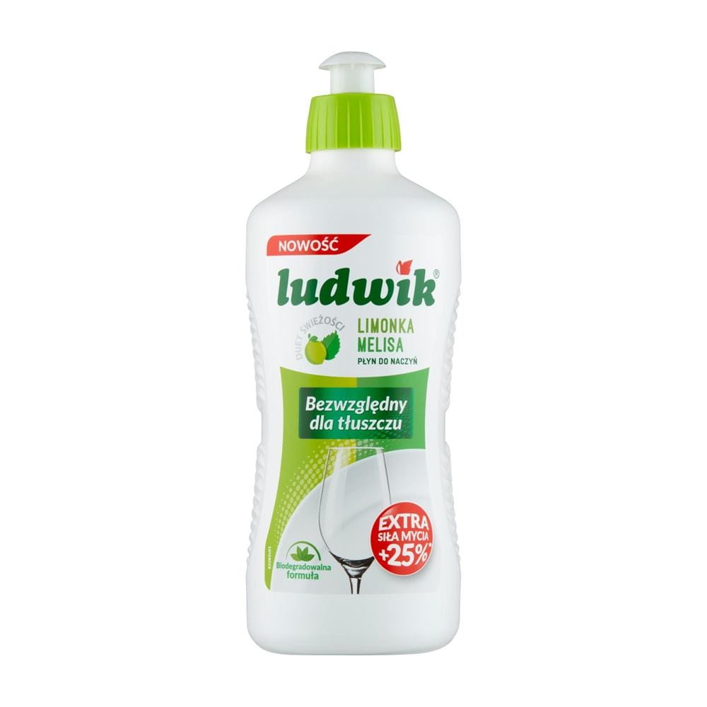 254526 LUDWIK PŁYN DO NACZYŃ  450G LIMONKA I MELISA 5900498028348