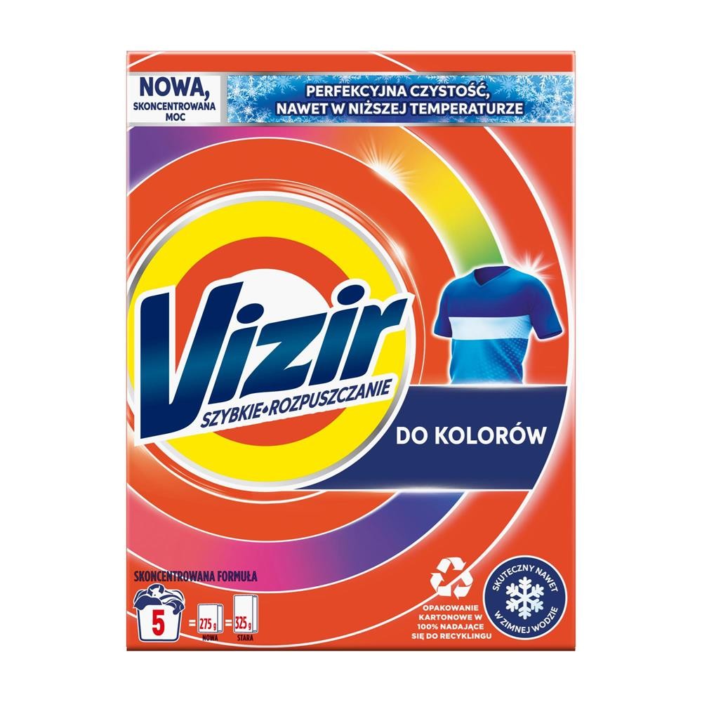 284489 VIZIR PROSZEK DO PRANIA 5P 275G KOLOR 8006540971444