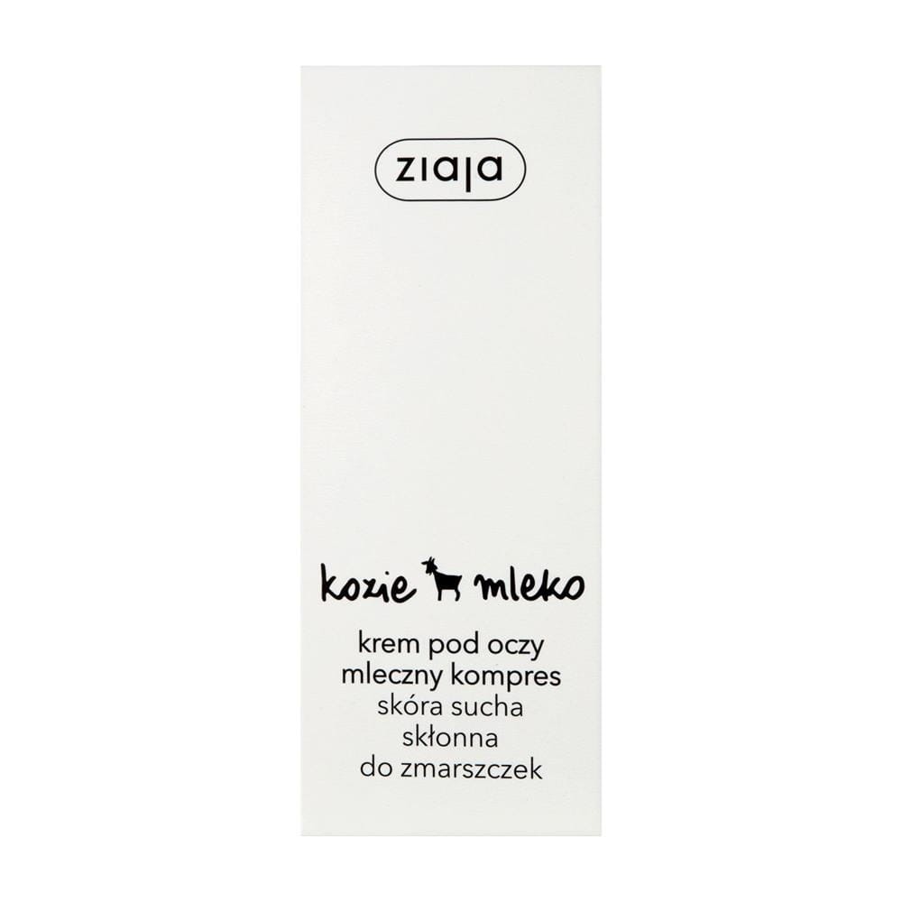 23358 ZIAJA KOZIE MLEKO KREM POD OCZY 15ML MLECZNY KOMPRES SKÓRA SUCHA SKŁONNA DO ZMARSZCZEK 5901887003182