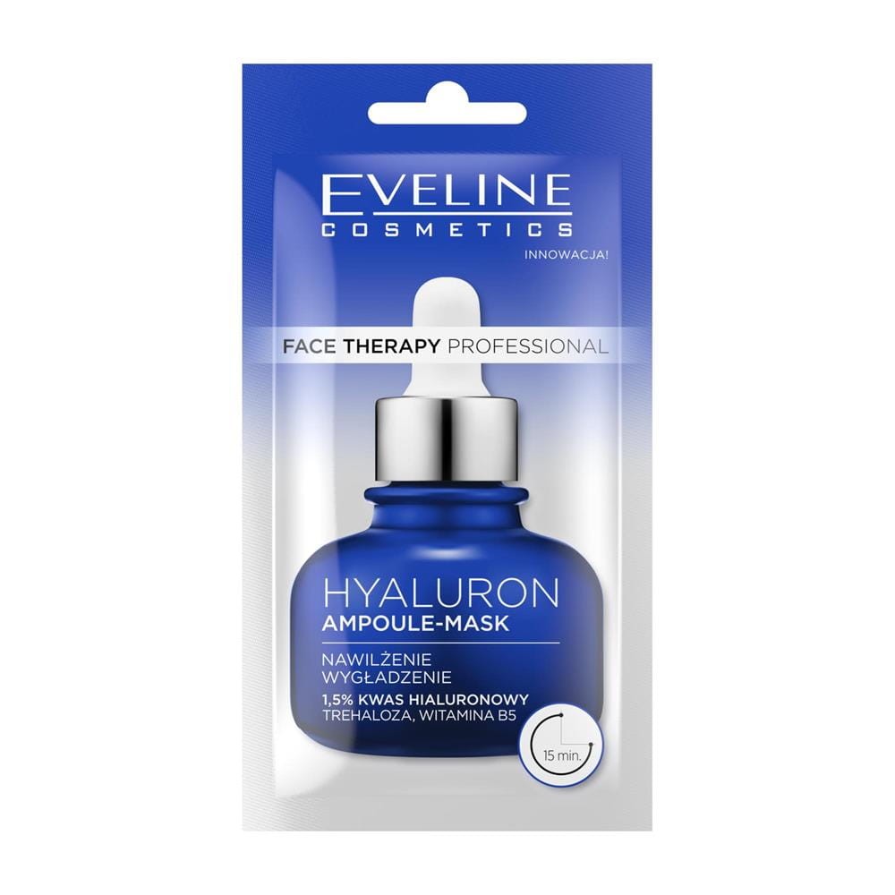 278441 EVELINE FACE THERAPY PROFESSIONAL AMPUŁKA-MASKA DO TWARZY 8ML HYALURON NAWILŻENIE,WYGŁADZ 5903416047476
